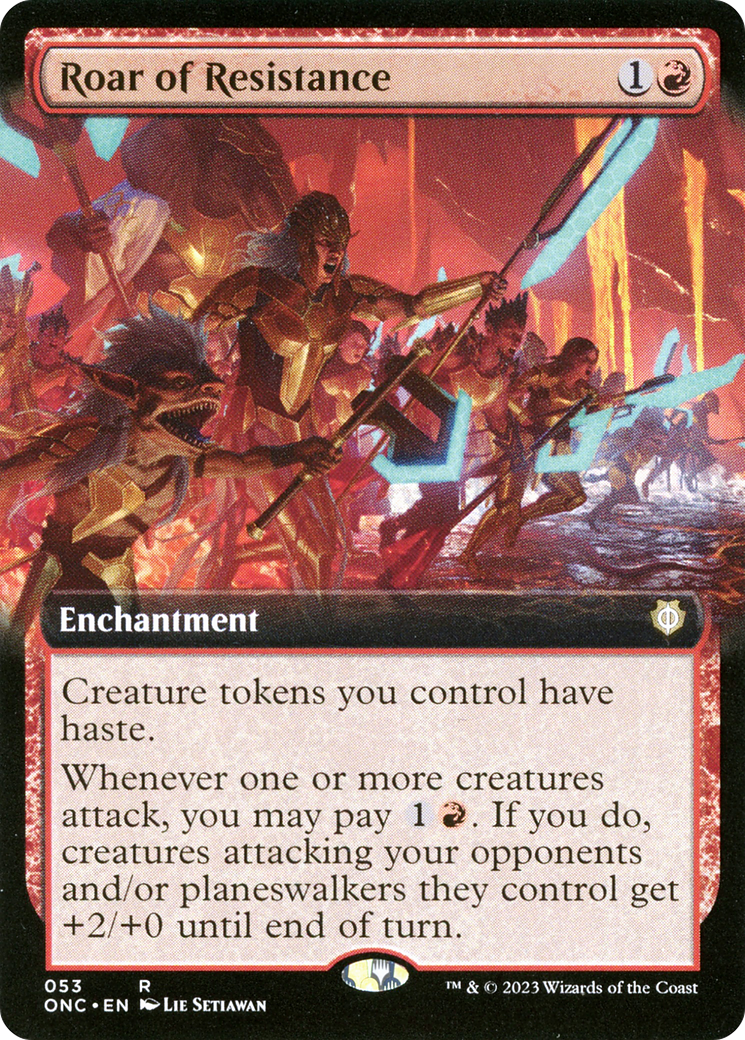 Roar of Resistance (Extended Art) (ONC-053) - Phyrexia: All Will Be One Commander: (Extended Art)