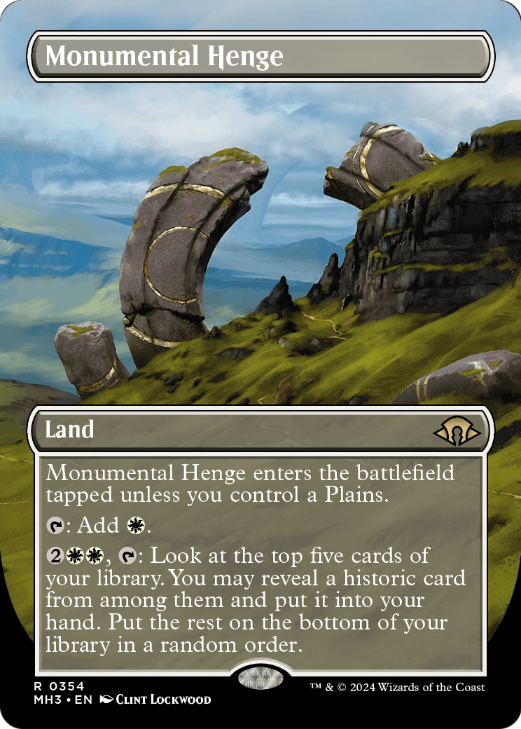 Monumental Henge (Borderless) (MH3-354) - Modern Horizons 3