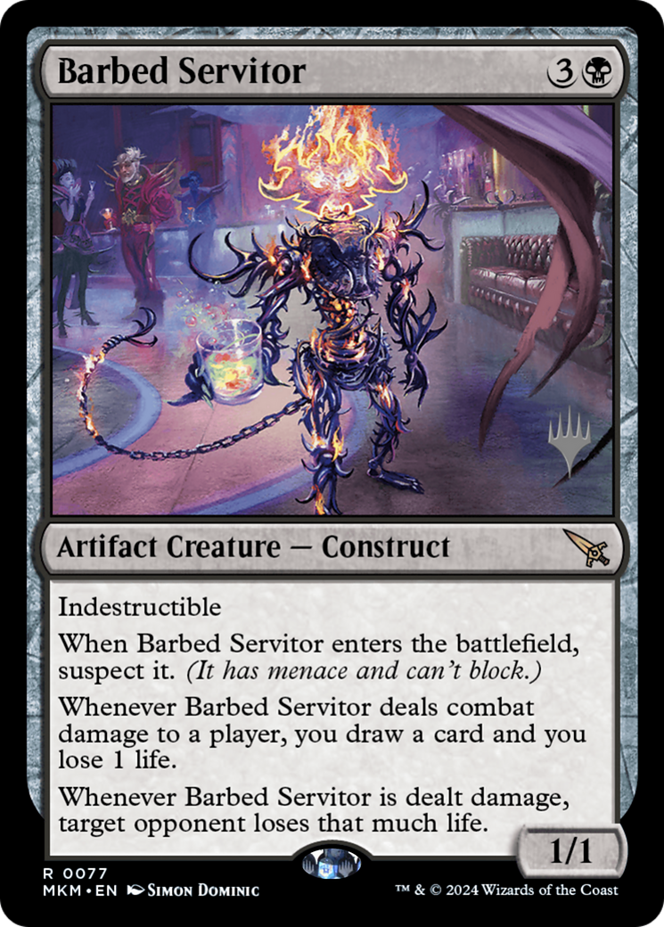 Barbed Servitor (PPMKM-077) - Murders at Karlov Manor Promos