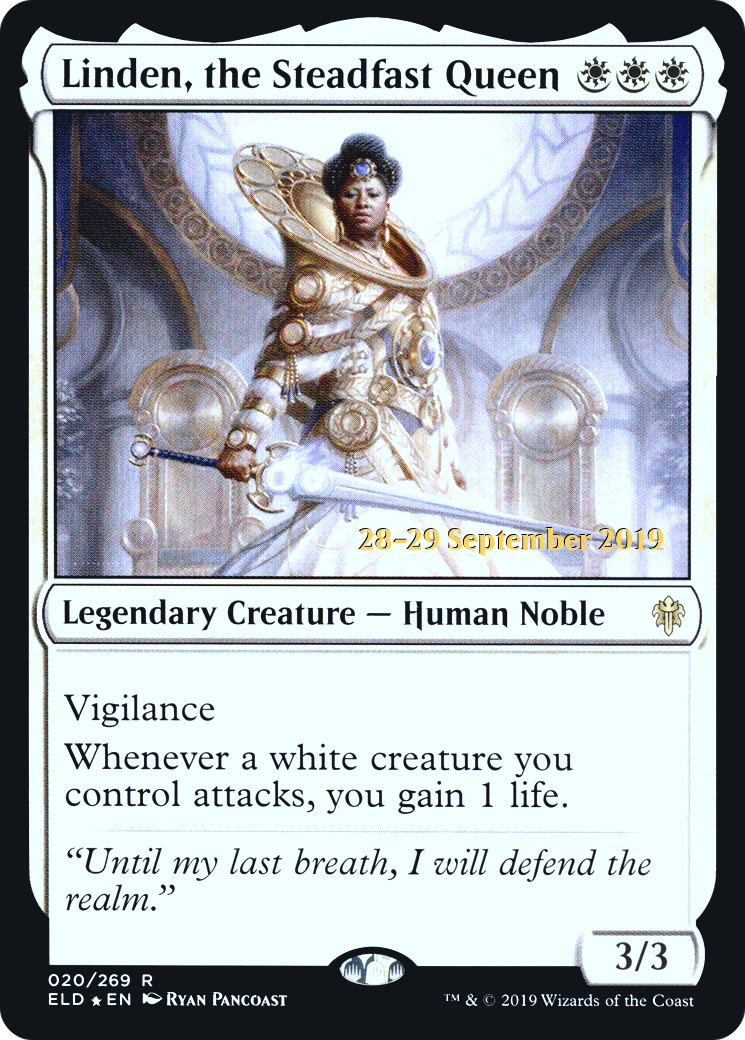 Linden, the Steadfast Queen (PRE-20S) - Throne of Eldraine Promos Foil