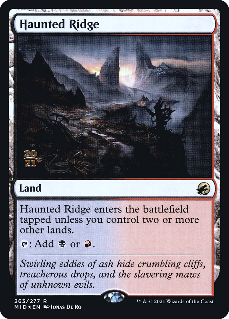 Haunted Ridge (PRE-263S) - Innistrad: Midnight Hunt Promos Foil