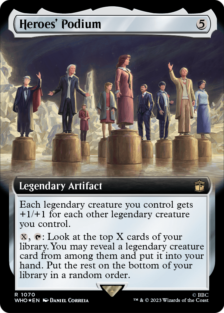 Heroes' Podium (Extended Art) (Surge Foil) (WHO-1070) - Doctor Who: (Extended Art) Foil