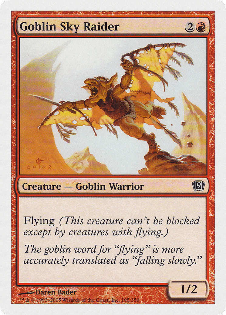 Goblin Sky Raider (9ED-195) - 9th Edition