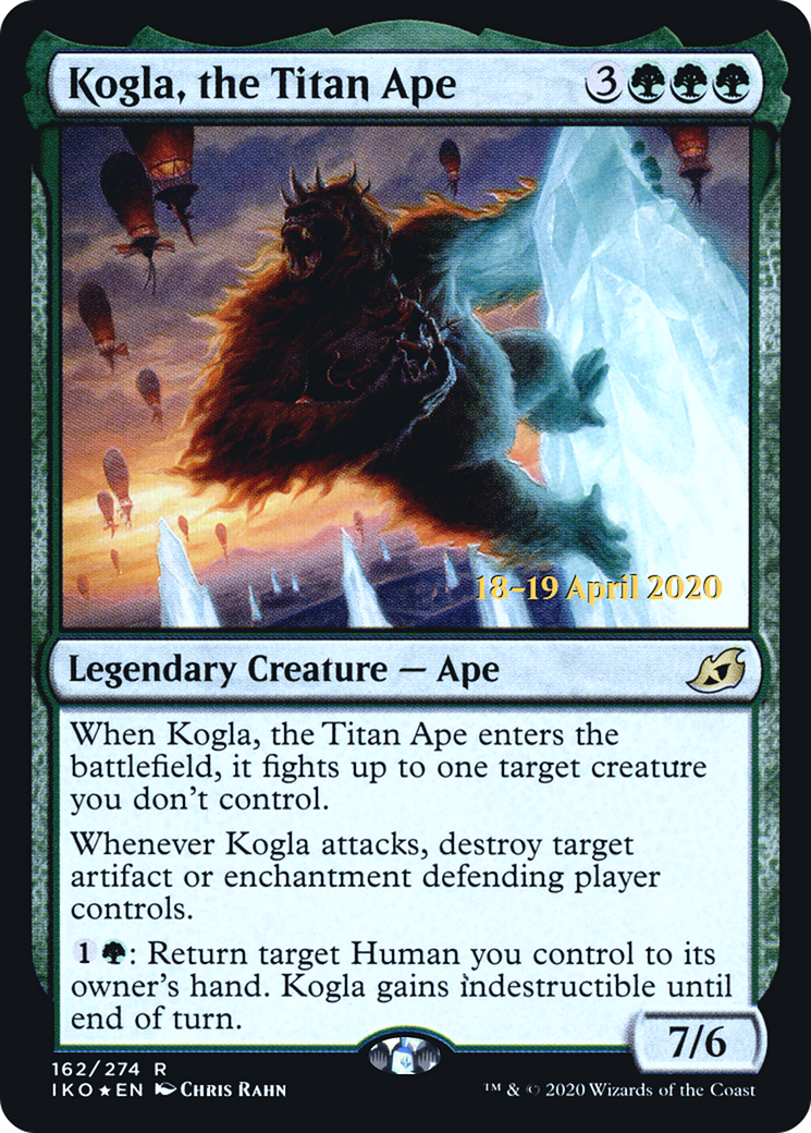 Kogla, the Titan Ape (PRE-162S) - Ikoria: Lair of Behemoths Promos Foil