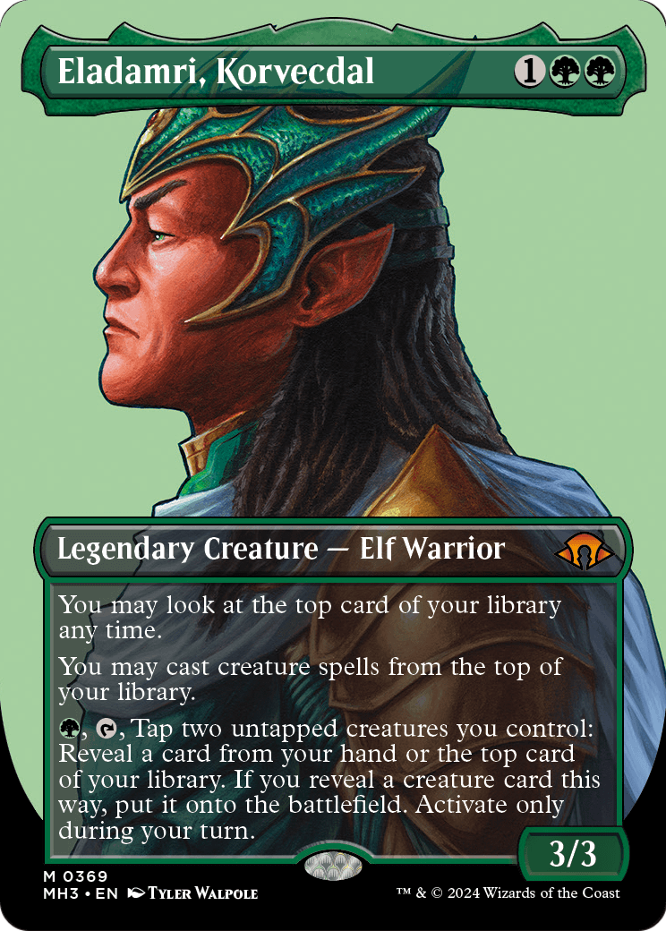 Eladamri, Korvecdal (Borderless) (MH3-369) - Modern Horizons 3 Foil