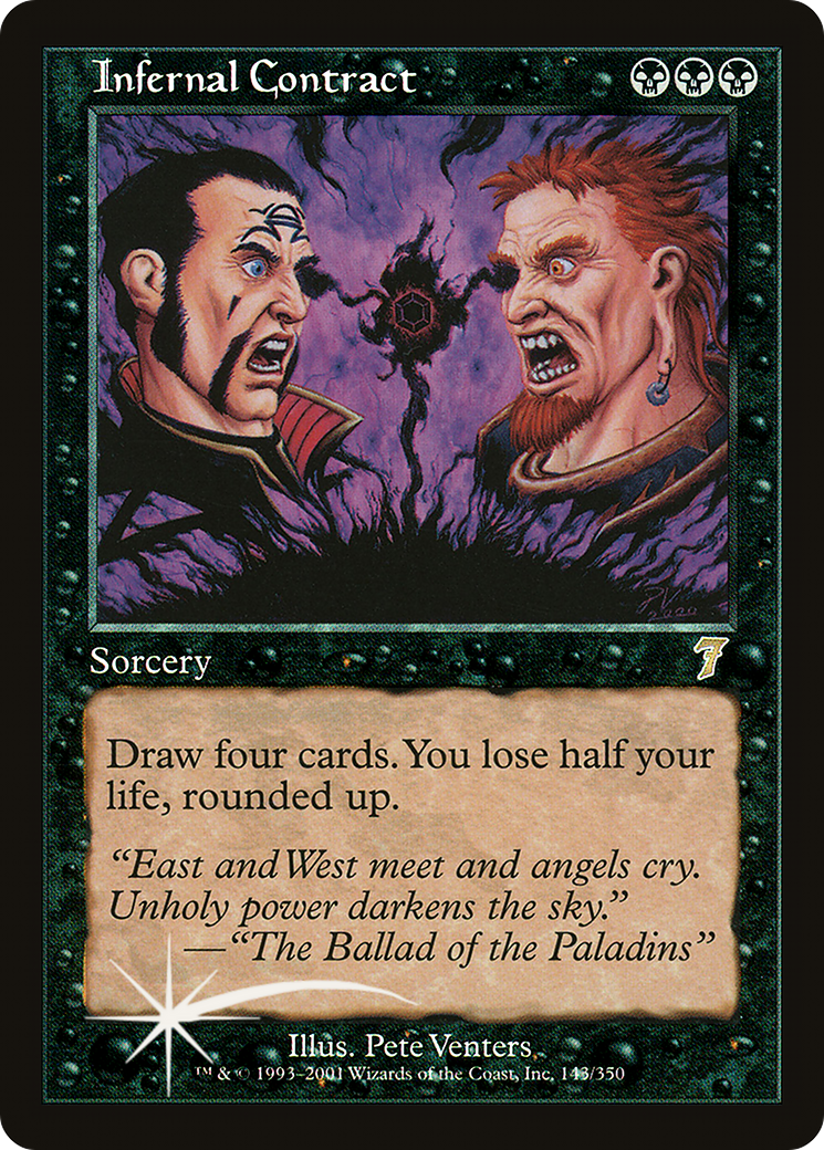 Infernal Contract (7ED-143★) - 7th Edition Foil