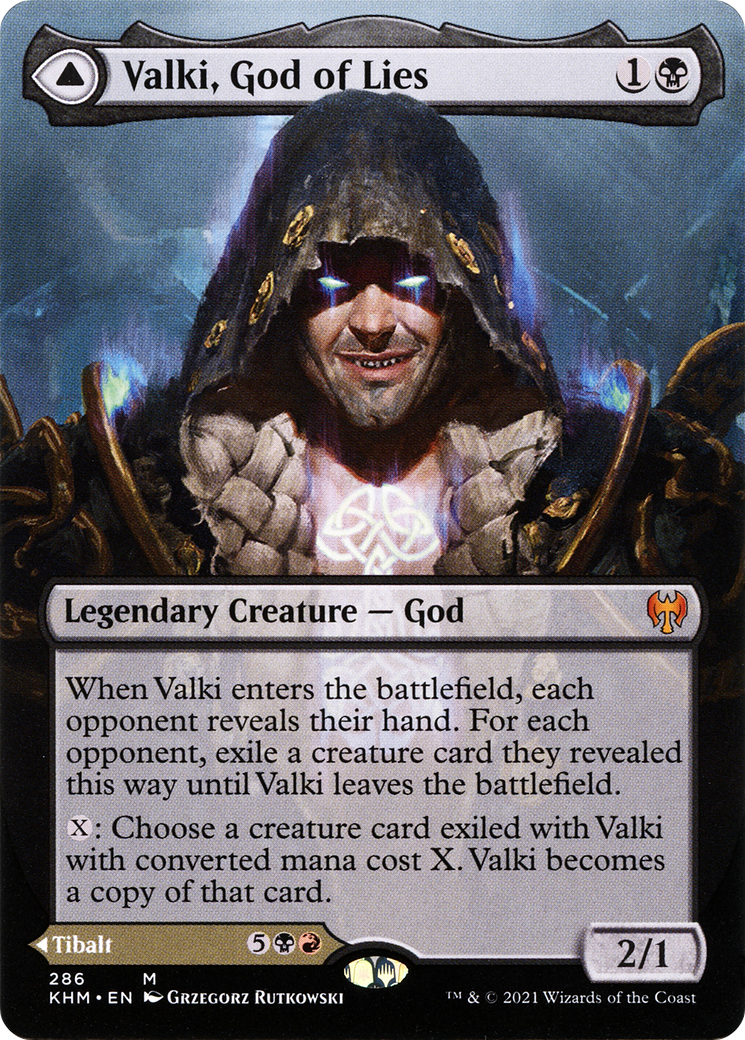 Valki, God of Lies (Borderless) (KHM-286) - Kaldheim Foil