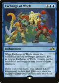 Exchange of Words (Galaxy Foil) (UNF-331) - Unfinity Foil