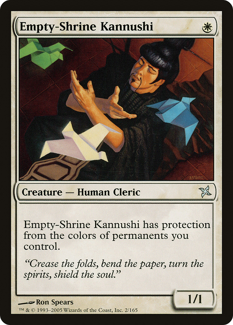 Empty-Shrine Kannushi (BOK-002) - Betrayers of Kamigawa