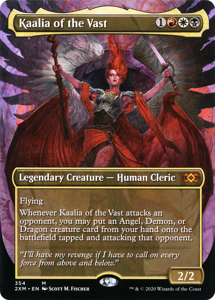 Kaalia of the Vast (Borderless) (2XM-354) - Double Masters Foil
