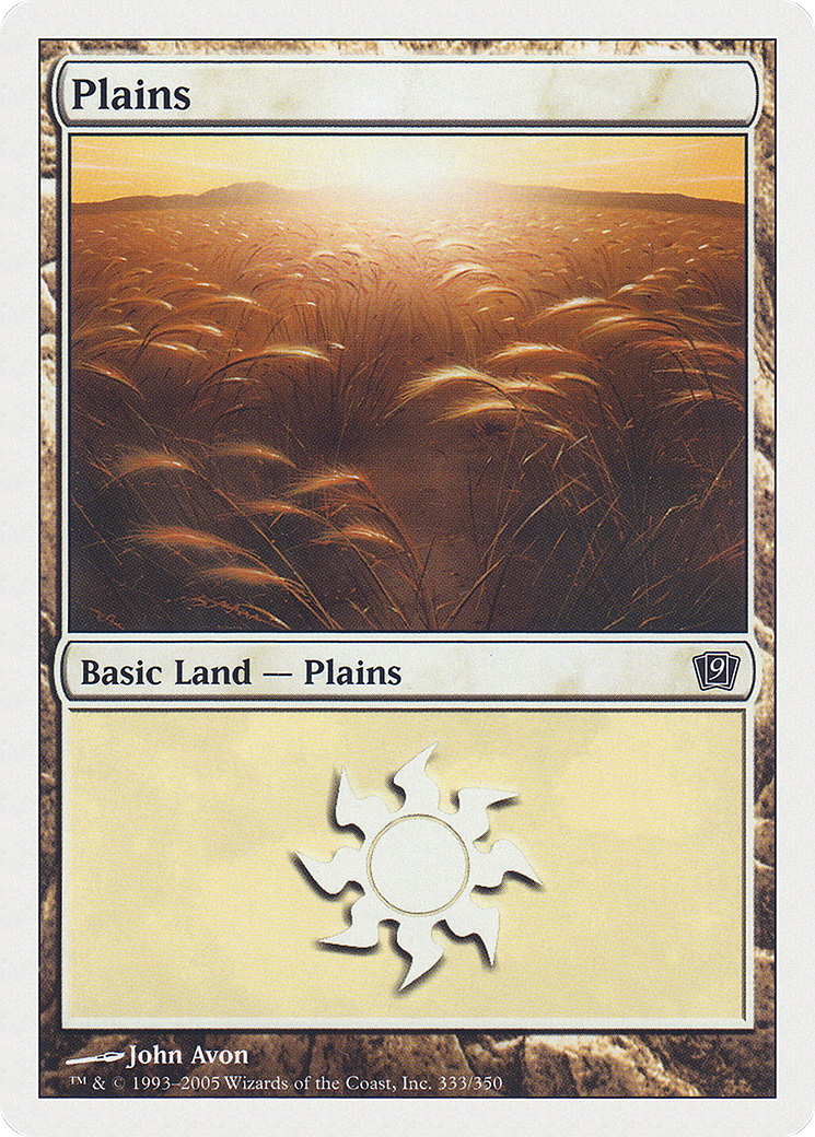 Plains (333) (9ED-333) - 9th Edition Foil