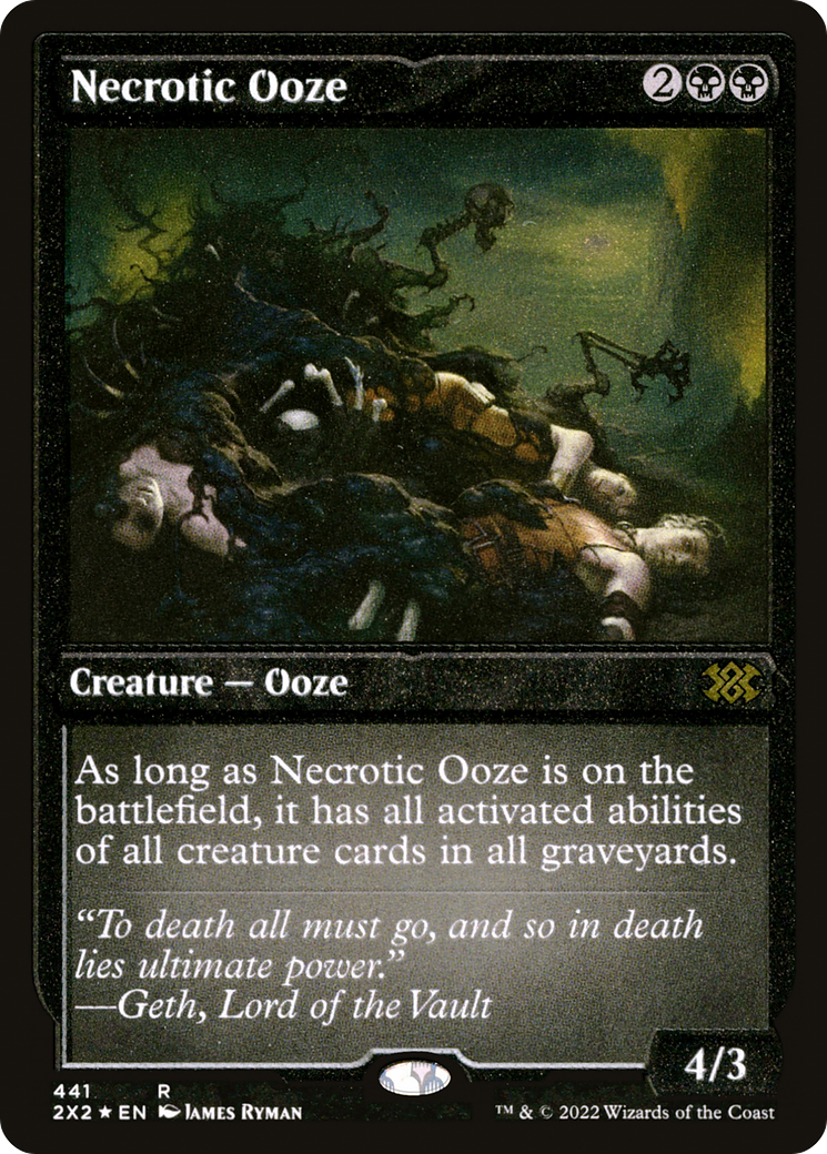 Necrotic Ooze (Foil Etched) (2X2-441) - Double Masters 2022 Foil
