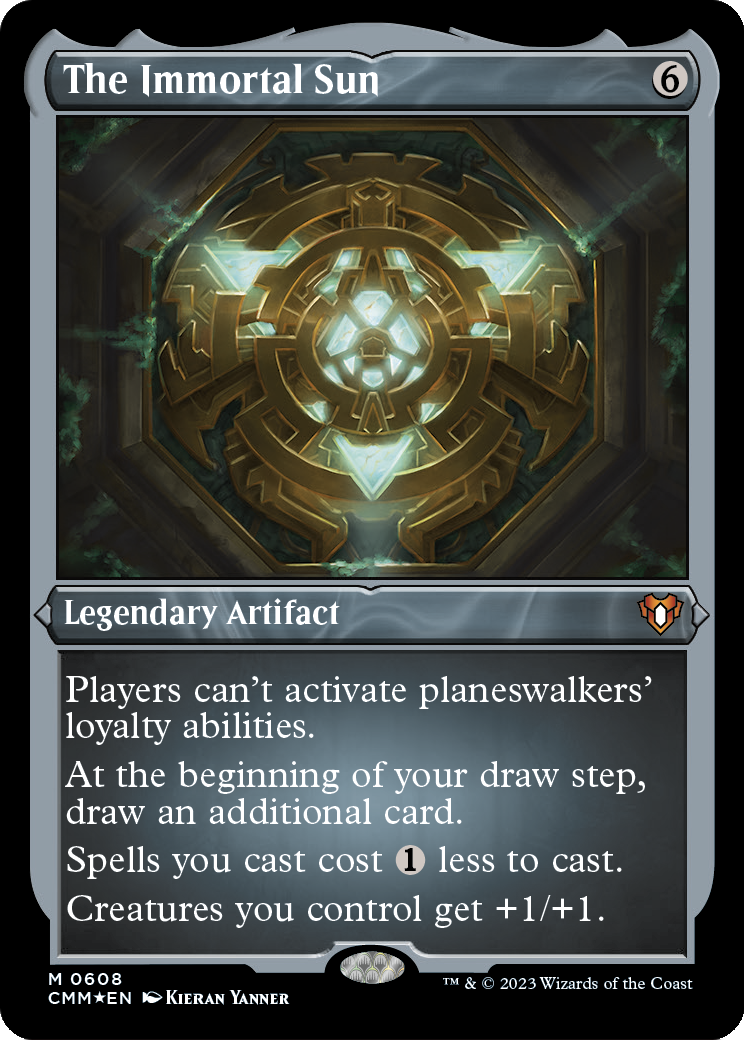 The Immortal Sun (Foil Etched) (CMM-608) - Commander Masters Foil