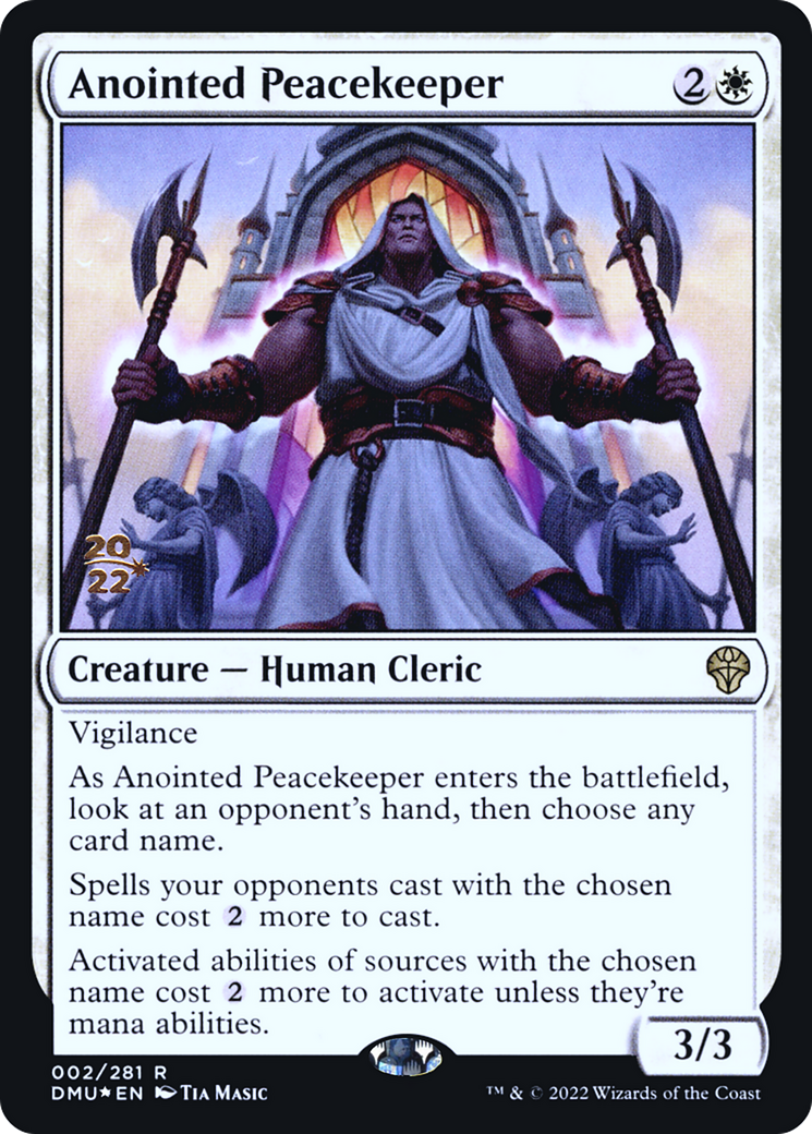 Anointed Peacekeeper (PRE-002) - Dominaria United Promos Foil