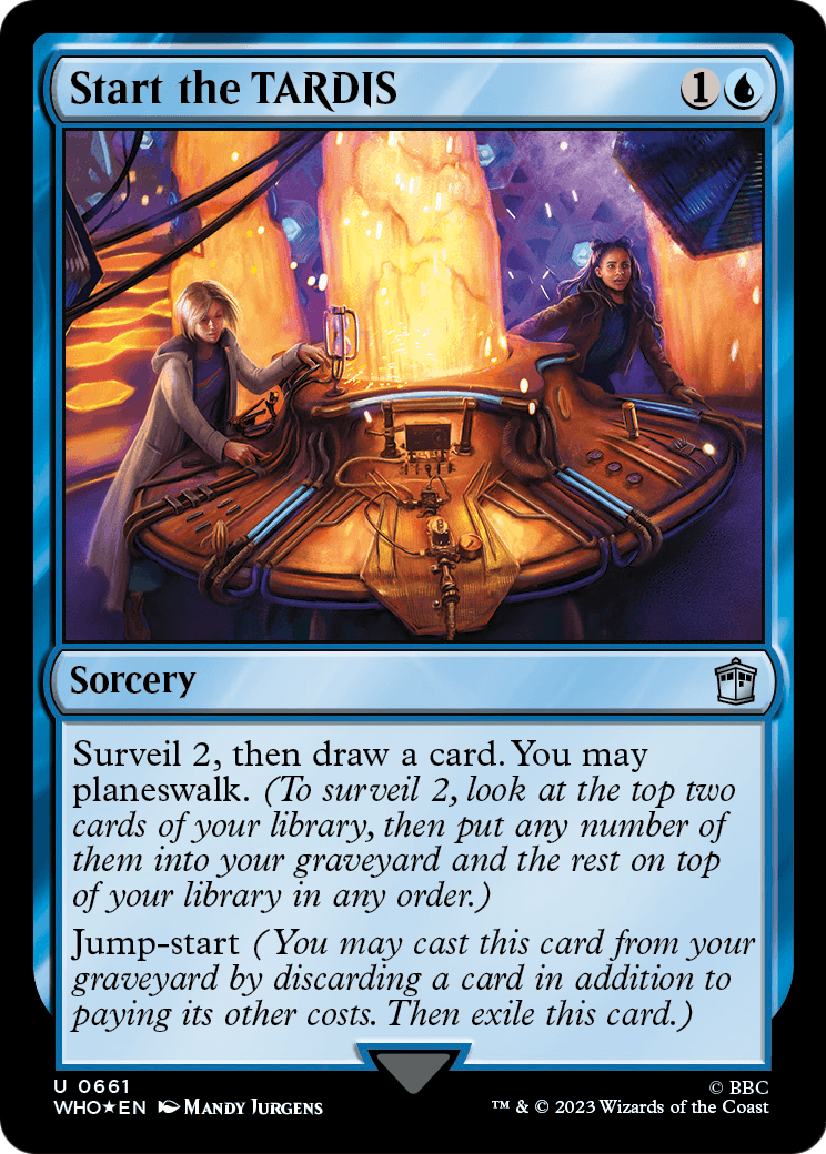 Start the TARDIS (Surge Foil) (WHO-661) - Doctor Who Foil