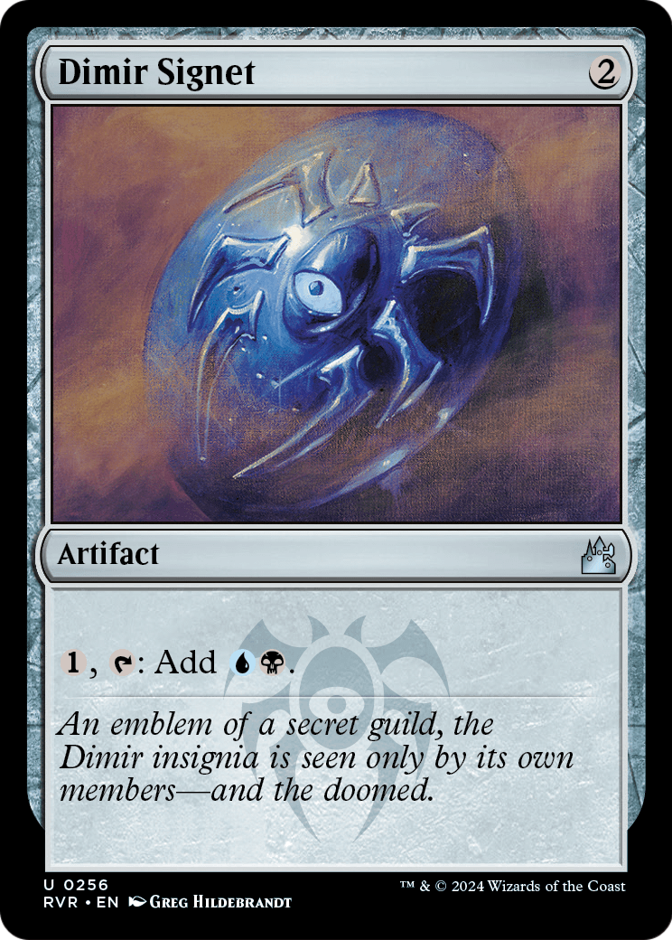 Dimir Signet (RVR-256) - Ravnica Remastered Foil