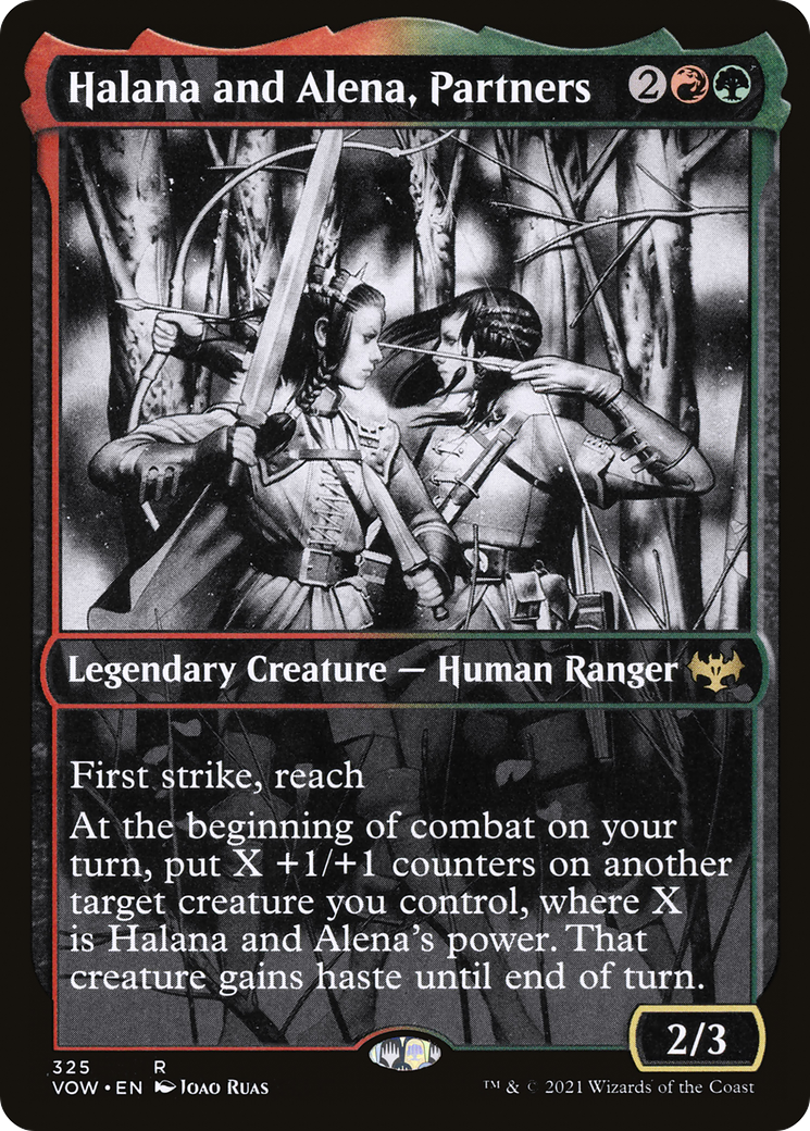 Halana and Alena, Partners (Showcase) (VOW-325) - Innistrad: Crimson Vow: (Showcase)