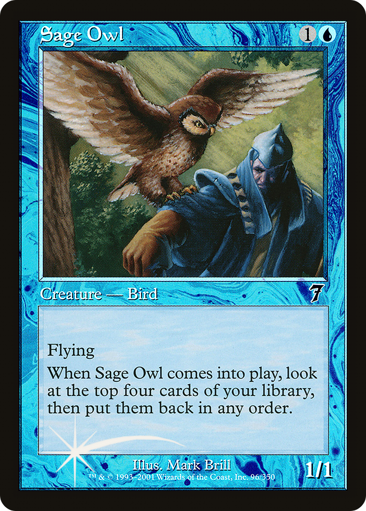 Sage Owl (7ED-96★) - 7th Edition Foil