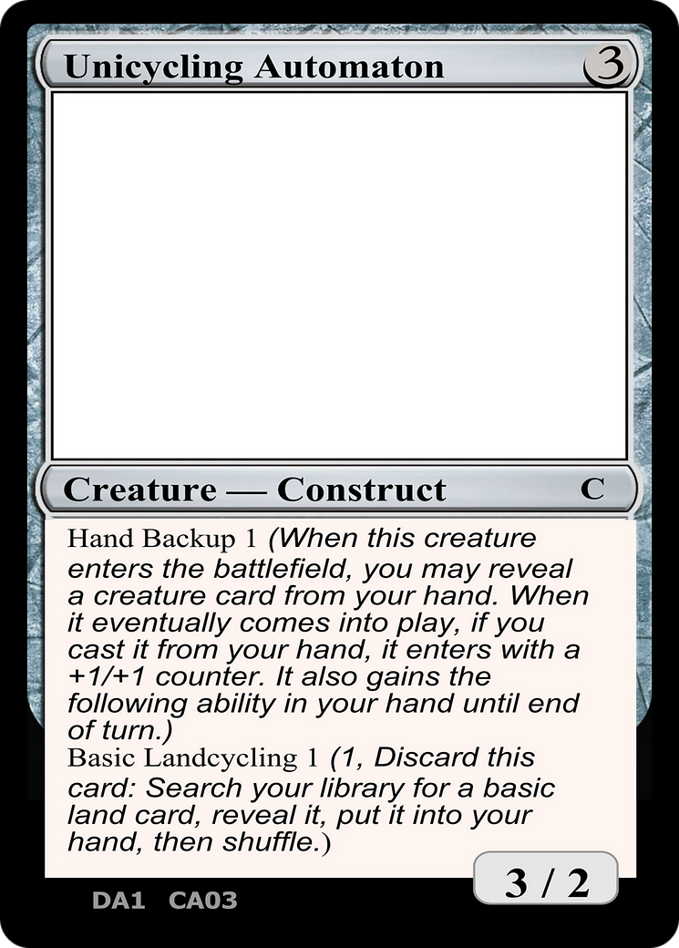 Unicycling Automaton (UNK-) - Unknown Event