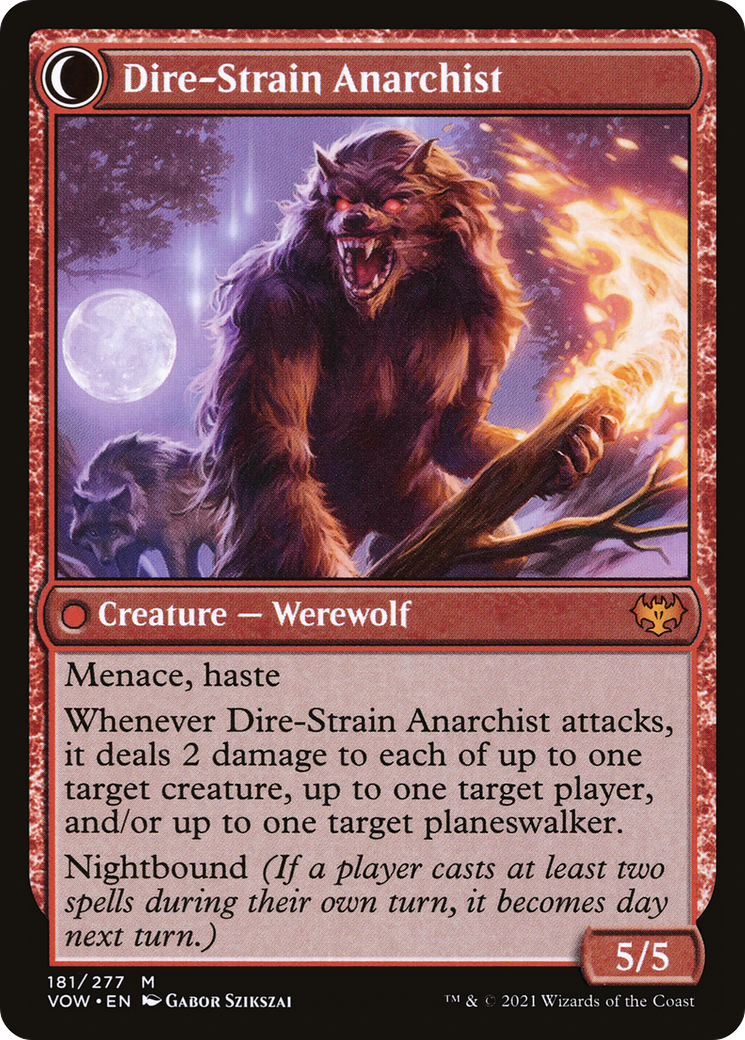 Volatile Arsonist (VOW-181) - Innistrad: Crimson Vow: (Double Faced Transform) Foil