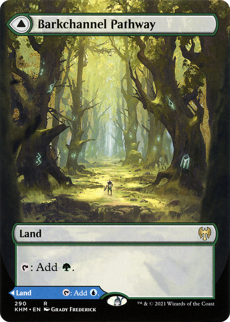 Barkchannel Pathway (Borderless) (KHM-290) - Kaldheim: (Showcase)