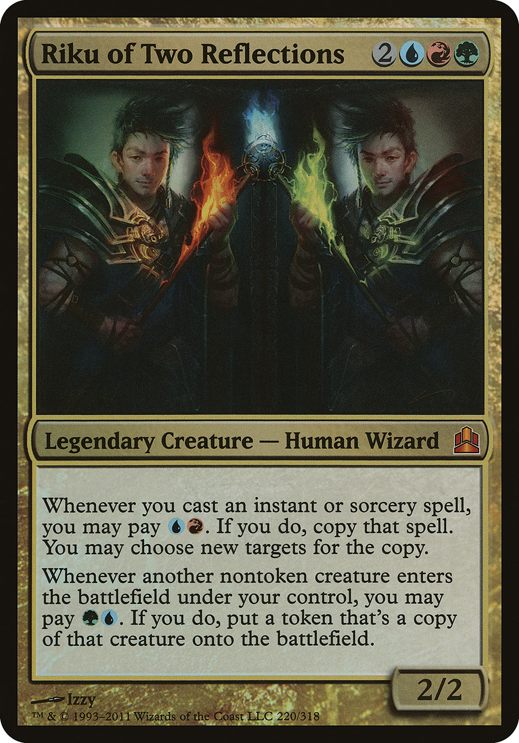 Riku of Two Reflections (Commander) (OVER-220) - Commander 2011 Oversized Foil