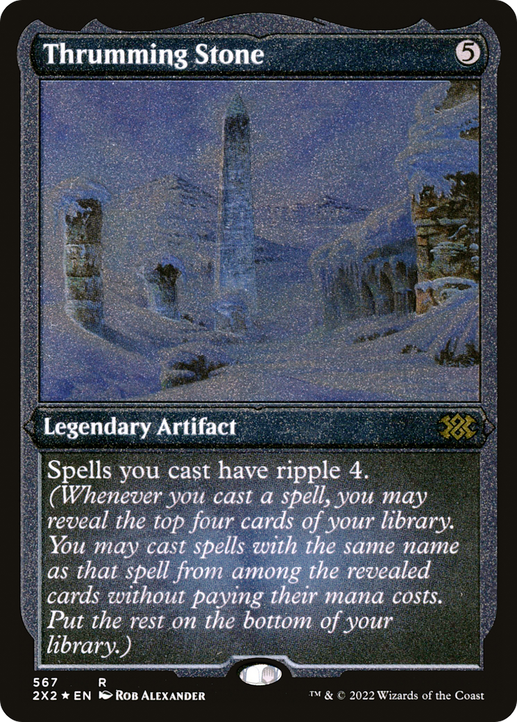 Thrumming Stone (Foil Etched) (2X2-567) - Double Masters 2022 Foil
