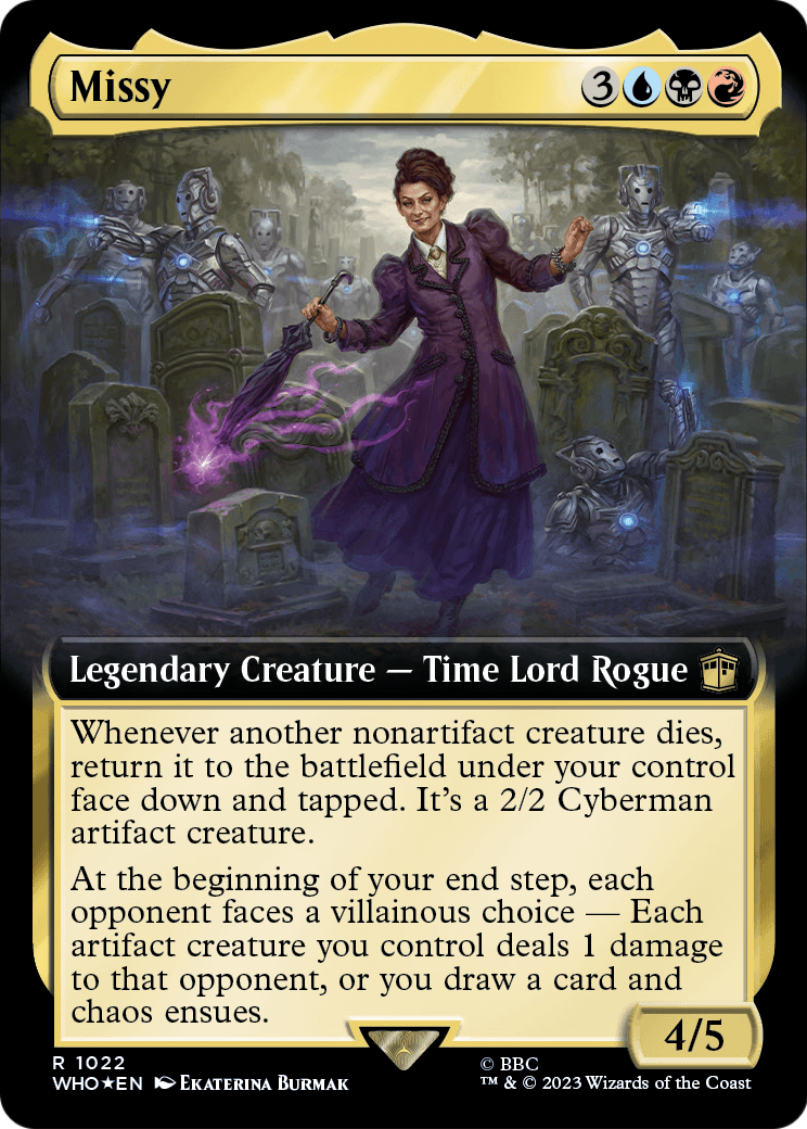 Missy (Extended Art) (Surge Foil) (WHO-1022) - Doctor Who: (Extended Art) Foil