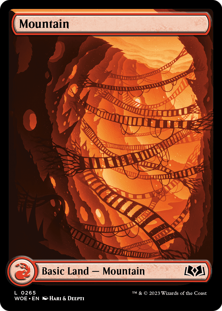 Mountain (0265) (WOE-265) - Wilds of Eldraine: (Full Art) Foil