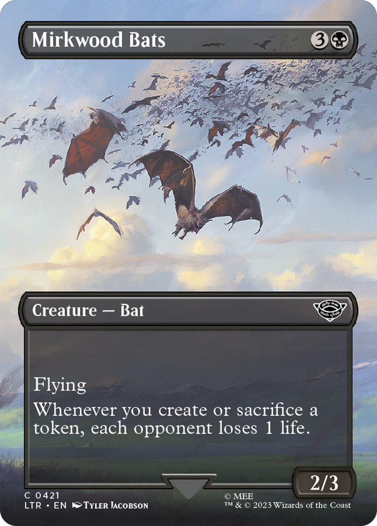 Mirkwood Bats (Borderless) (LTR-421) - The Lord of the Rings: Tales of Middle-earth Foil