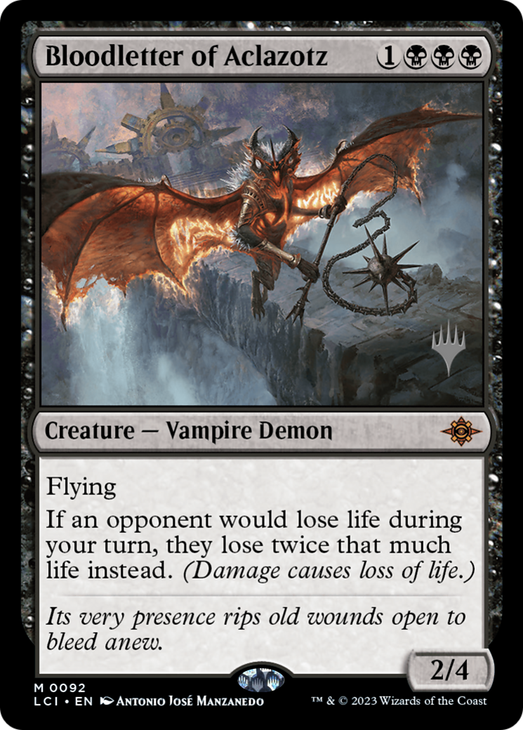 Bloodletter of Aclazotz (PPLCI-092) - The Lost Caverns of Ixalan Promos