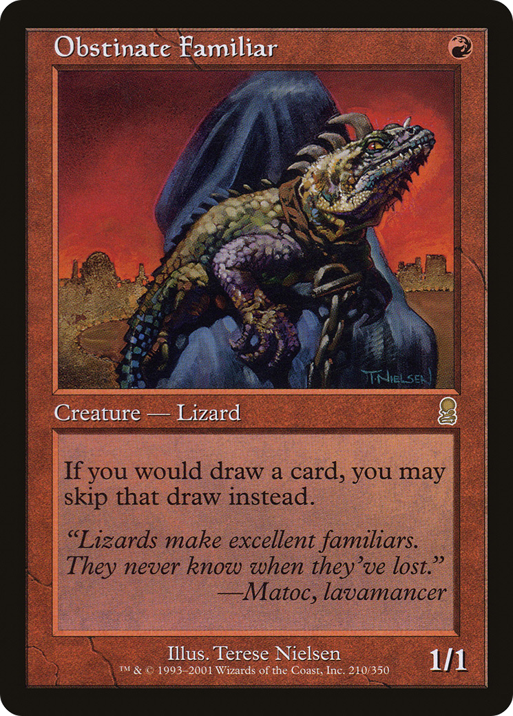 Obstinate Familiar (ODY-210) - Odyssey Foil