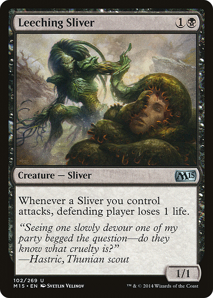 Leeching Sliver (M15-102) - Magic 2015 Foil