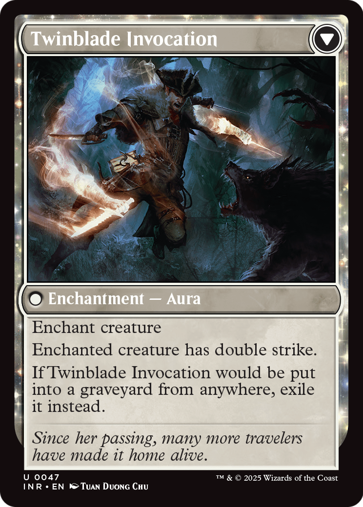 Twinblade Geist (INR-047) - Innistrad Remastered: (enchantment)