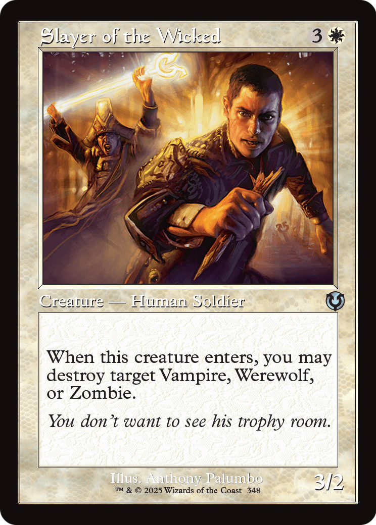 Slayer of the Wicked (Retro Frame) (INR-348) - Innistrad Remastered Foil