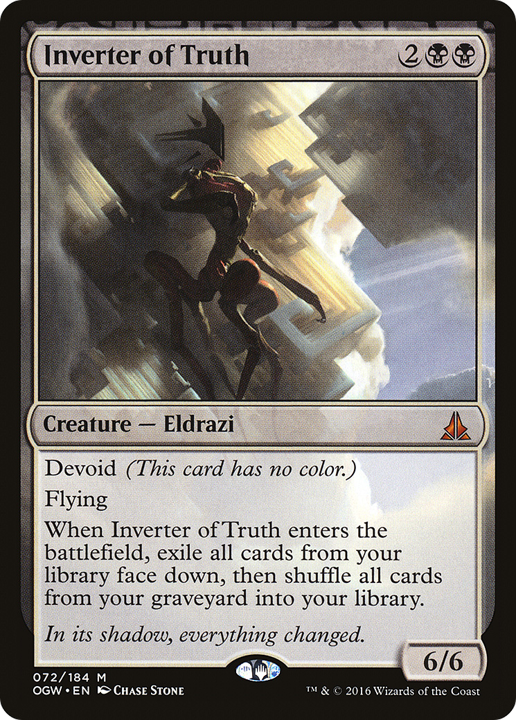Inverter of Truth (OGW-072) - Oath of the Gatewatch: (devoid)