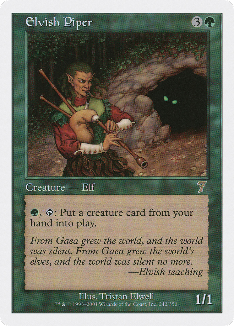 Elvish Piper (7ED-242) - 7th Edition