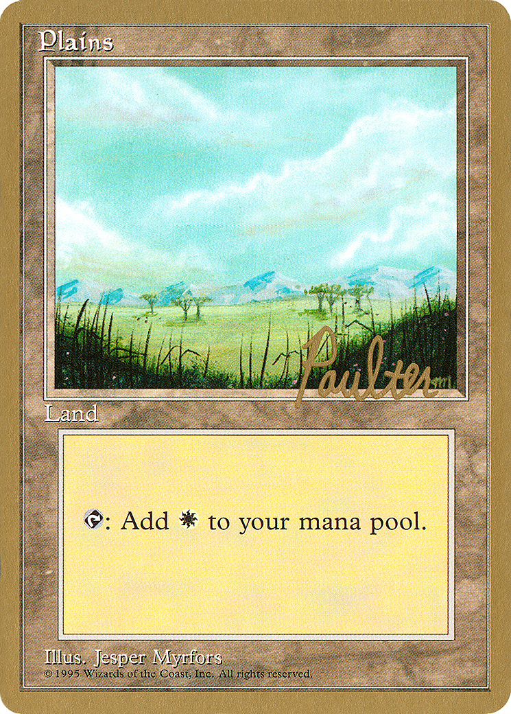 Plains (B) - 1996 Preston Poulter (4ED) (WCD-) - Pro Tour Collector Set