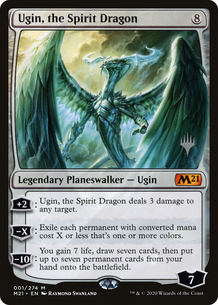 Ugin, the Spirit Dragon (PPM21-001) - Core Set 2021 Promos Foil