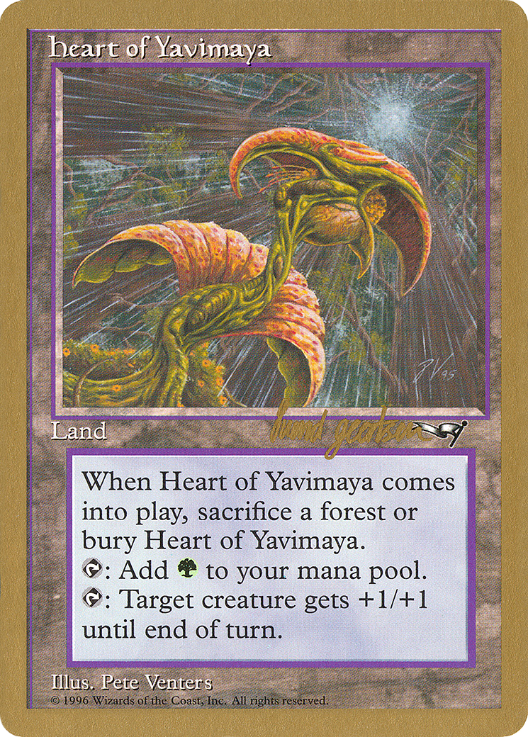 Heart of Yavimaya - 1997 Svend Geertsen (ALL) (WCD-) - World Championship Decks 1997