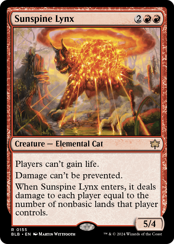 Sunspine Lynx (BLB-155) - Bloomburrow Foil