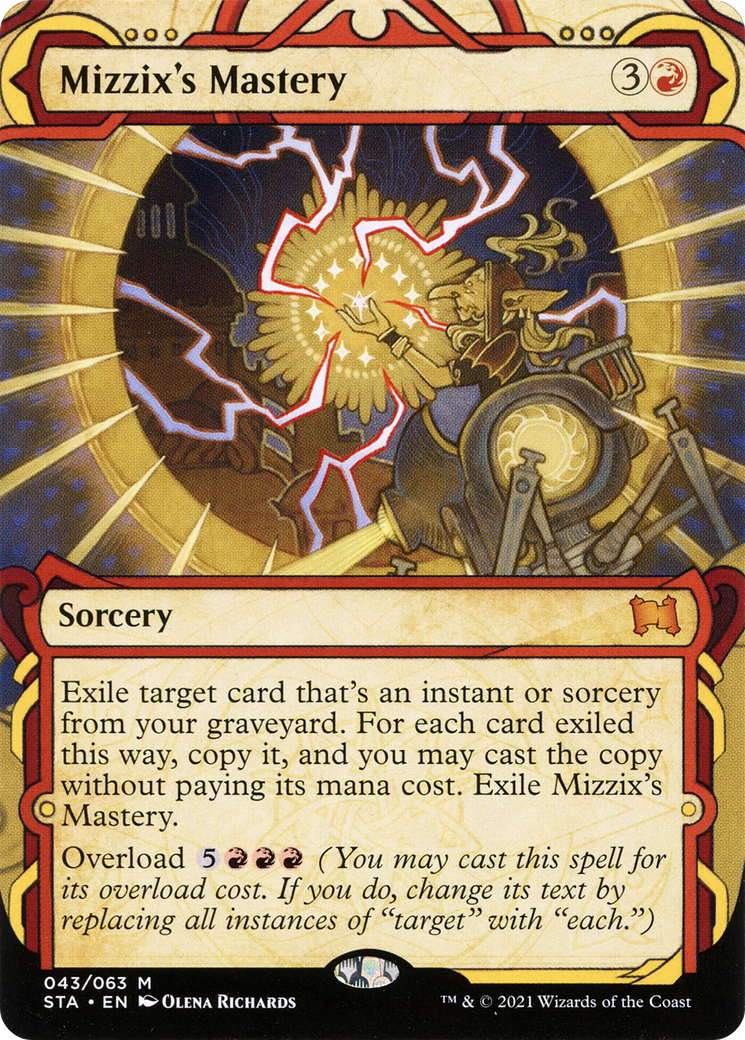 Mizzix's Mastery (STA-043) - Strixhaven Mystical Archive: (Showcase) (Borderless) Foil