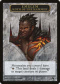 Emblem - Koth of the Hammer (DDI-0E2) - Duel Decks: Venser vs. Koth Tokens
