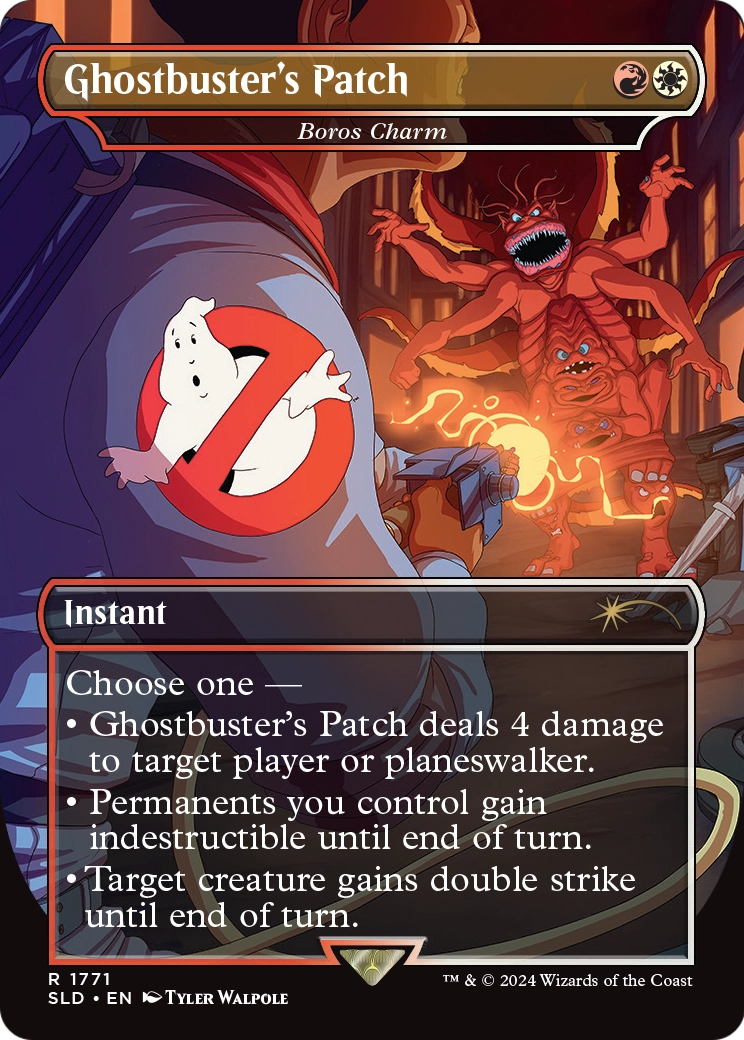 Ghostbuster's Patch - Boros Charm (SLD-1771) - Secret Lair Drop / Ghostbuster's Patch (Borderless)