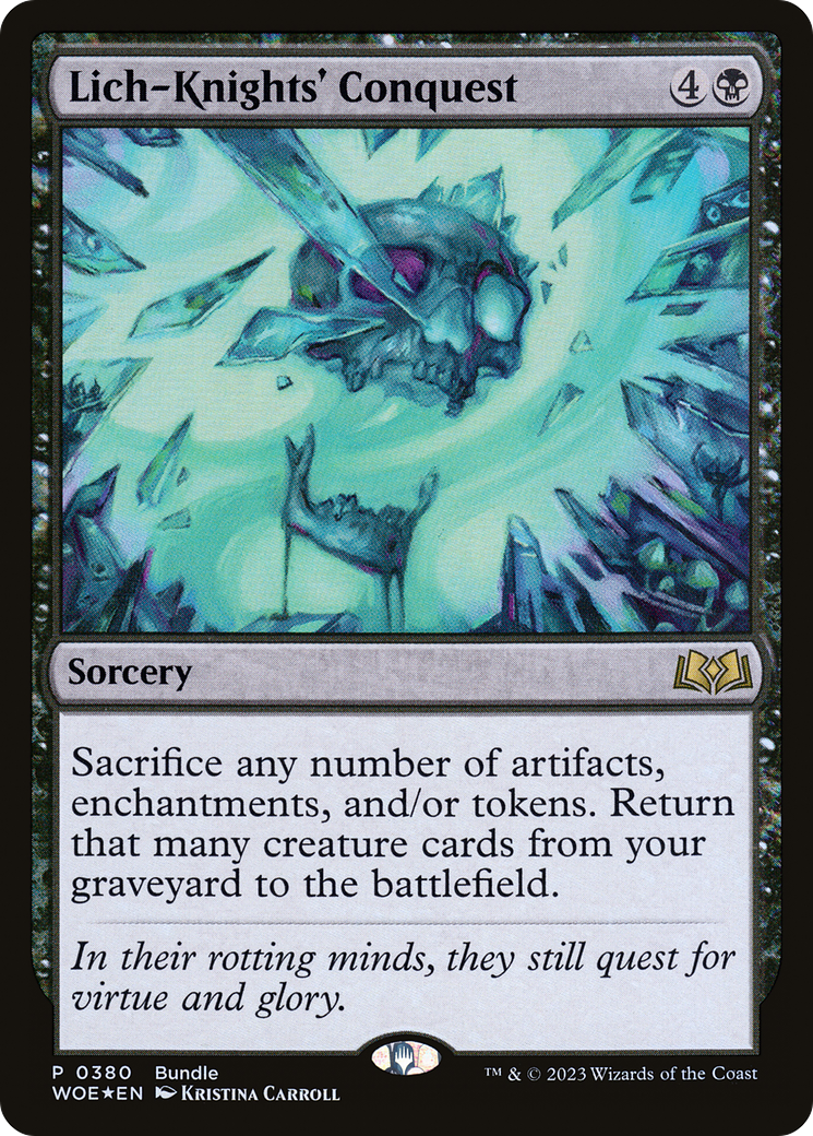Lich-Knights' Conquest (WOE Bundle) (UMP-380) - Wilds of Eldraine Foil