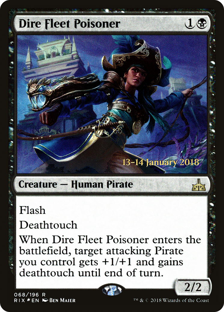 Dire Fleet Poisoner (PRE-68S) - Rivals of Ixalan Promos Foil