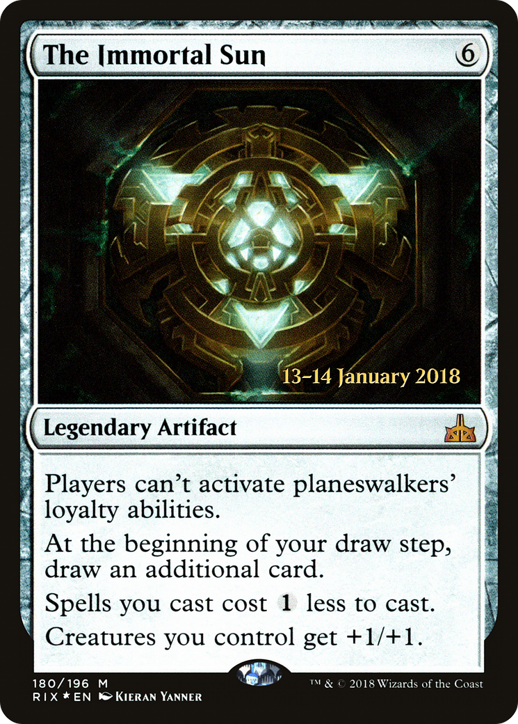 The Immortal Sun (PRE-180S) - Rivals of Ixalan Promos Foil