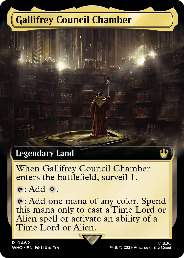 Gallifrey Council Chamber (Extended Art) (WHO-462) - Doctor Who: (Extended Art) Foil