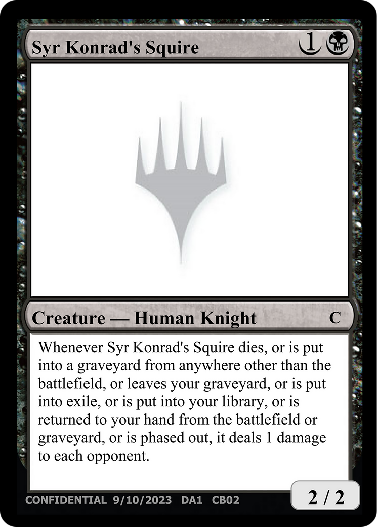 Syr Konrad's Squire (UNK-) - Unknown Event