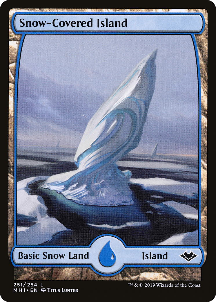 Snow-Covered Island (MH1-251) - Modern Horizons Foil
